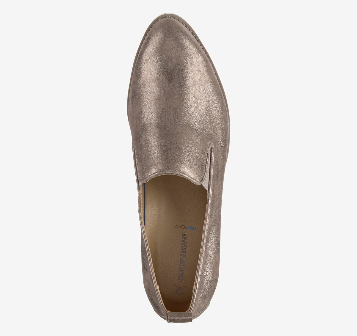Taupe Italian Metallic Kid Suede
