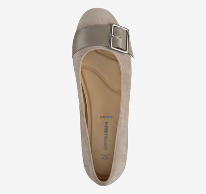 Taupe Kid Suede/Glove Leather