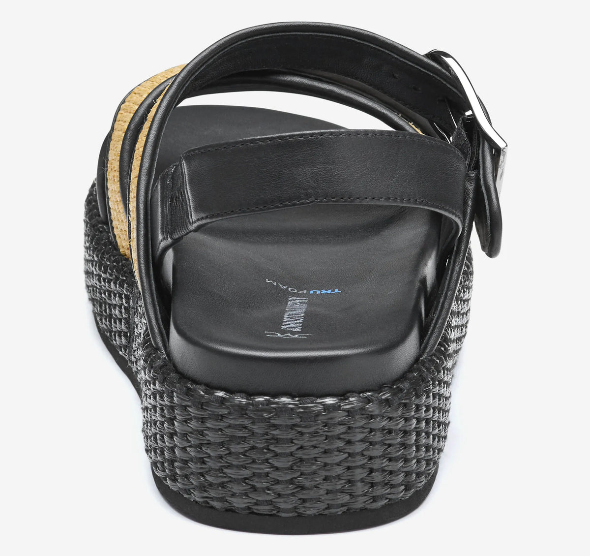 Natural Raffia/Black Nappa Leather