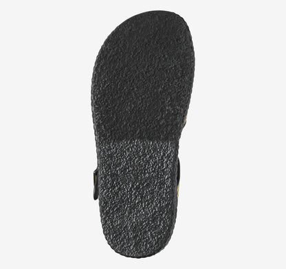 Natural Raffia/Black Nappa Leather