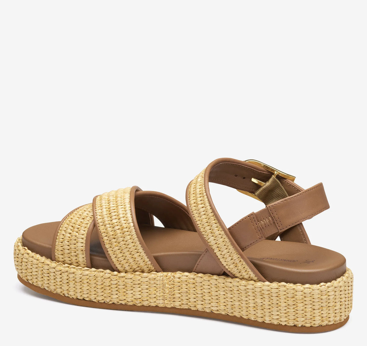 Natural Raffia/Cognac Nappa Leather