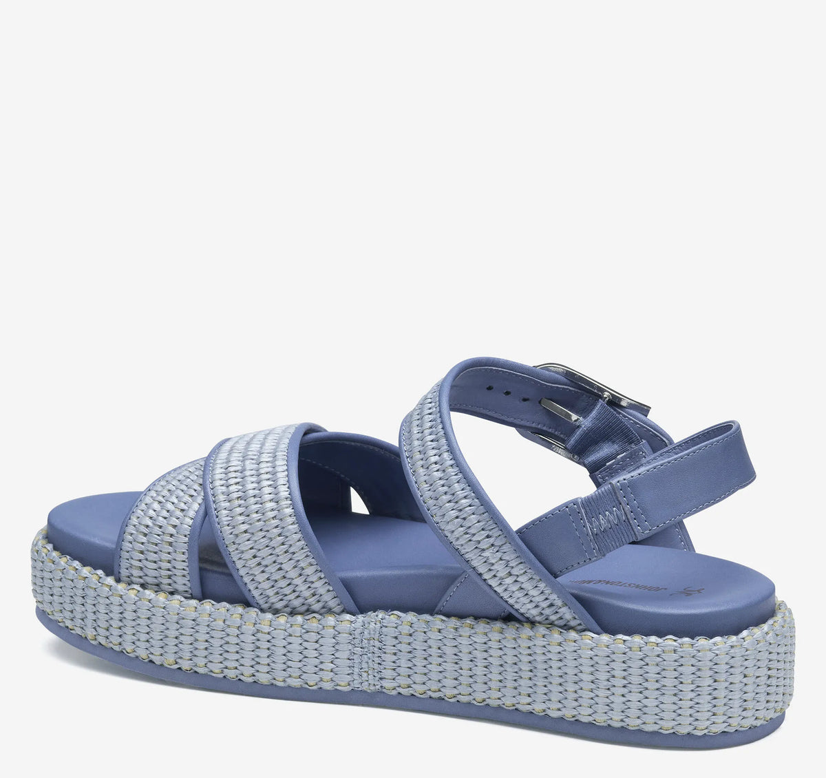 Light Blue Raffia/Nappa Leather