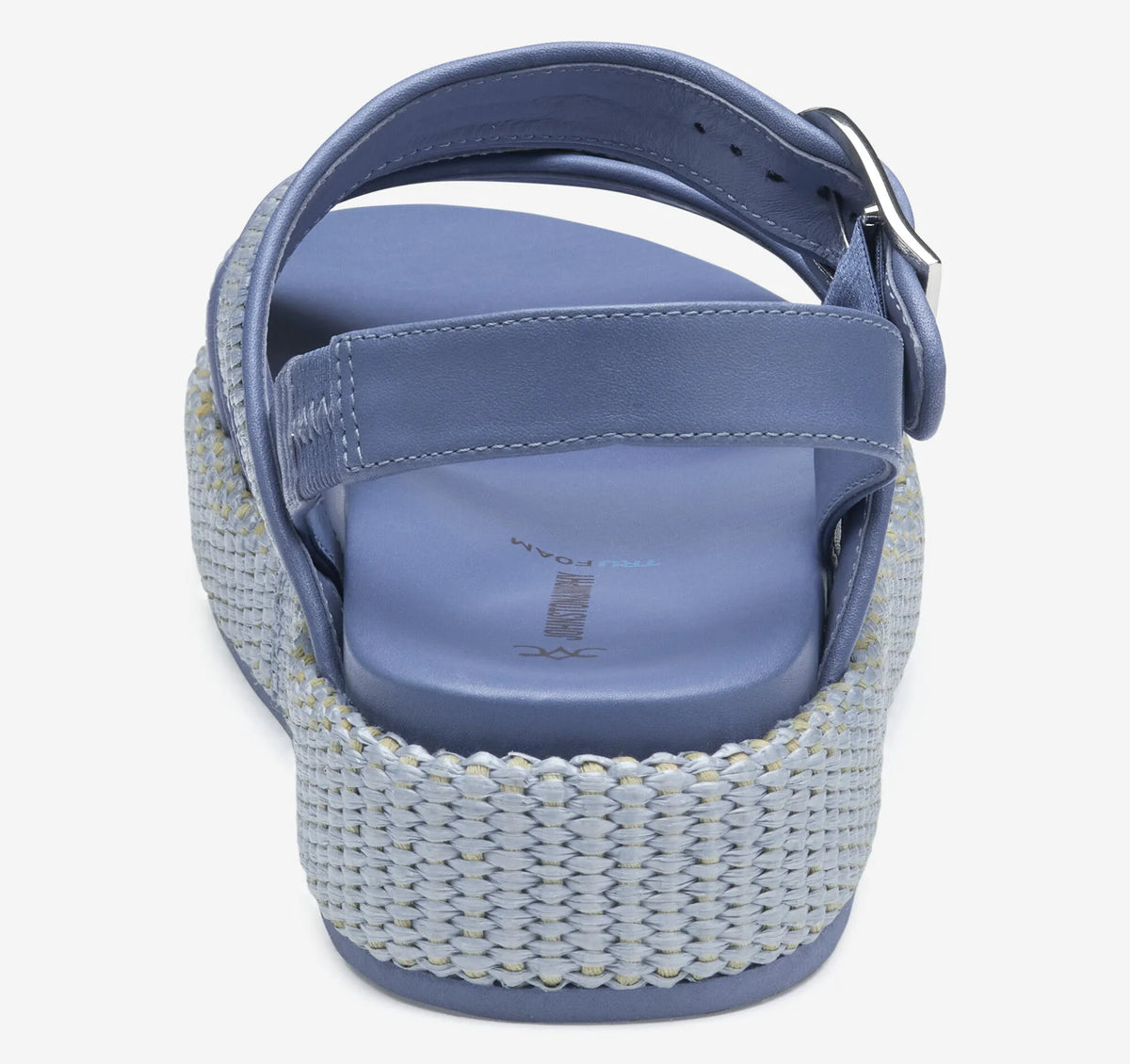 Light Blue Raffia/Nappa Leather