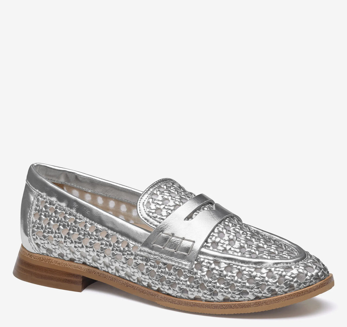 Silver Metallic Faux Leather