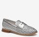 Silver Metallic Faux Leather
