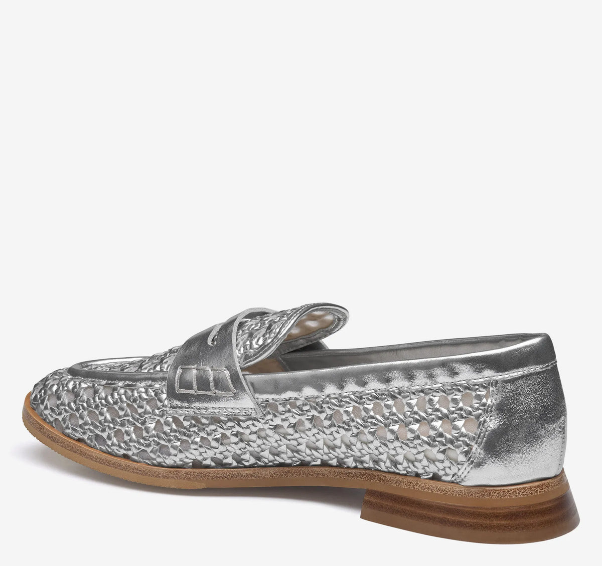 Silver Metallic Faux Leather
