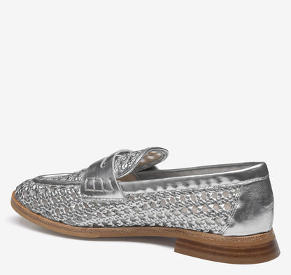 Silver Metallic Faux Leather