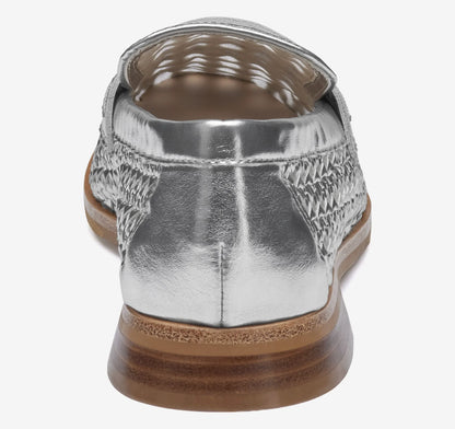 Silver Metallic Faux Leather