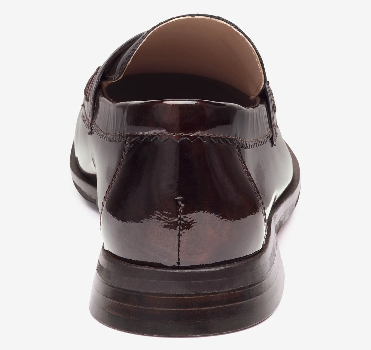 Dark Brown Brushed Italian Patent Leather