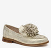 Gold Metallic Kid Suede