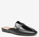 Black Glove Leather/Crinkled Patent Faux Leather