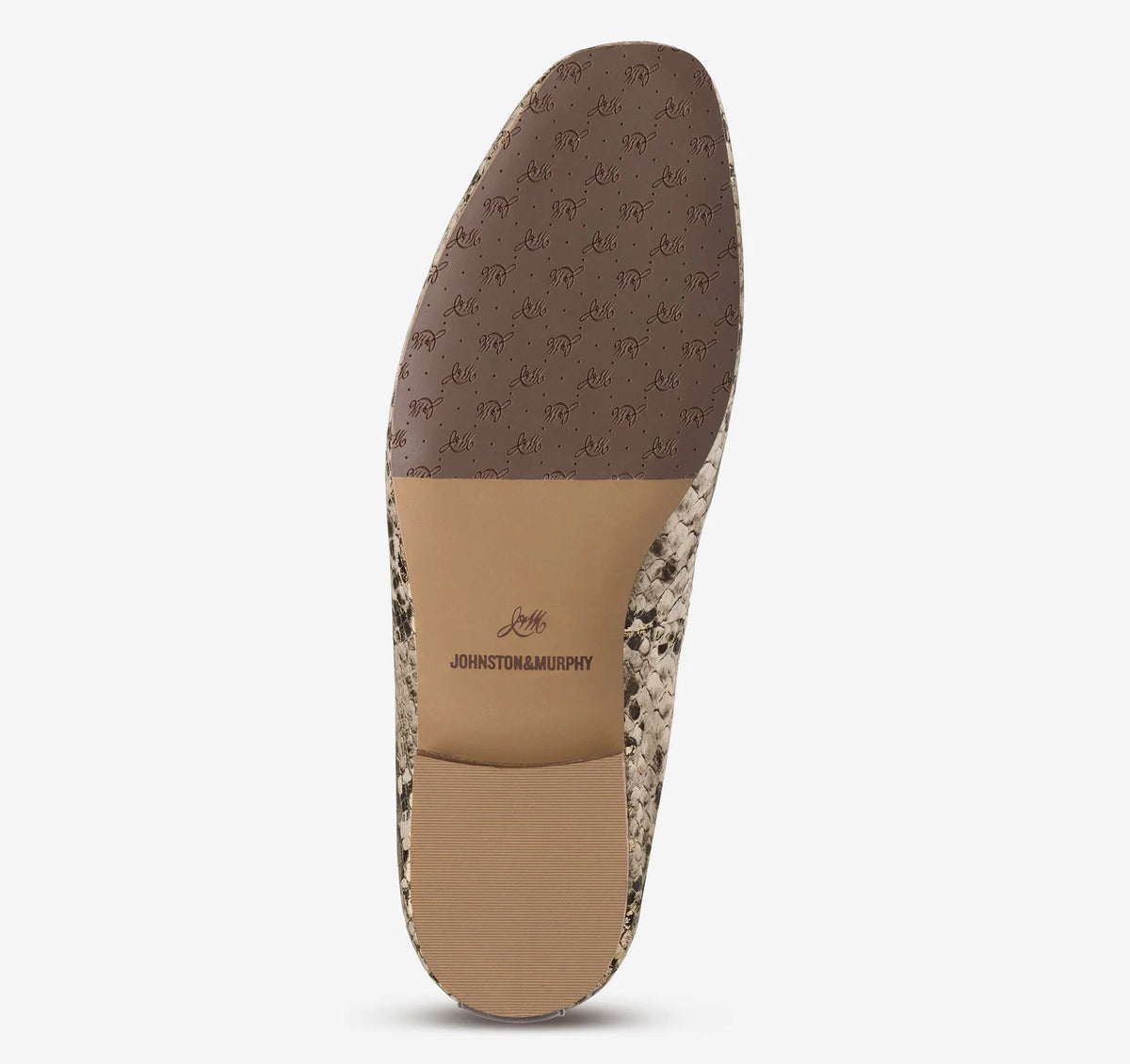 Gold Metallic Snake-Embossed Leather