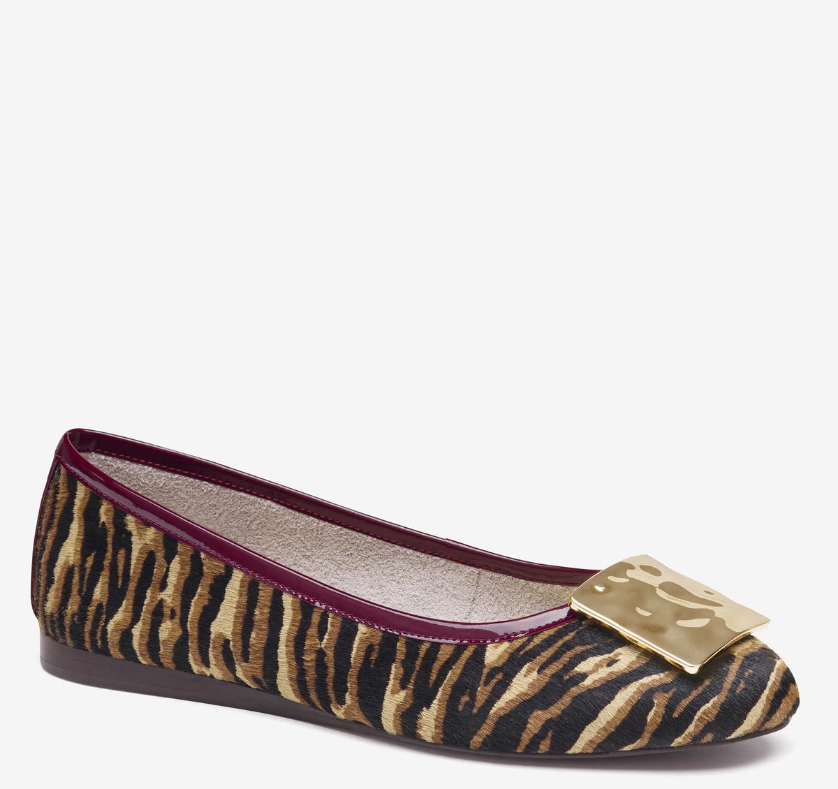 Beige/Brown Zebra Print Haircalf
