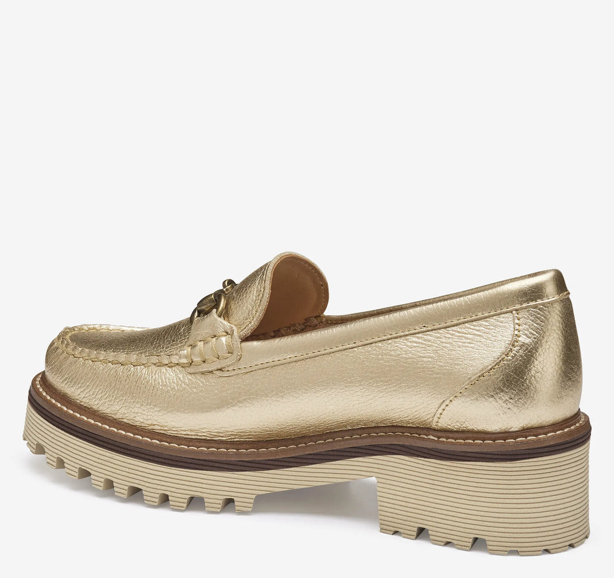 Gold Metallic Calfskin