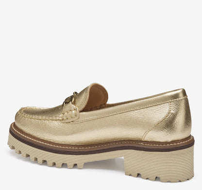 Gold Metallic Calfskin