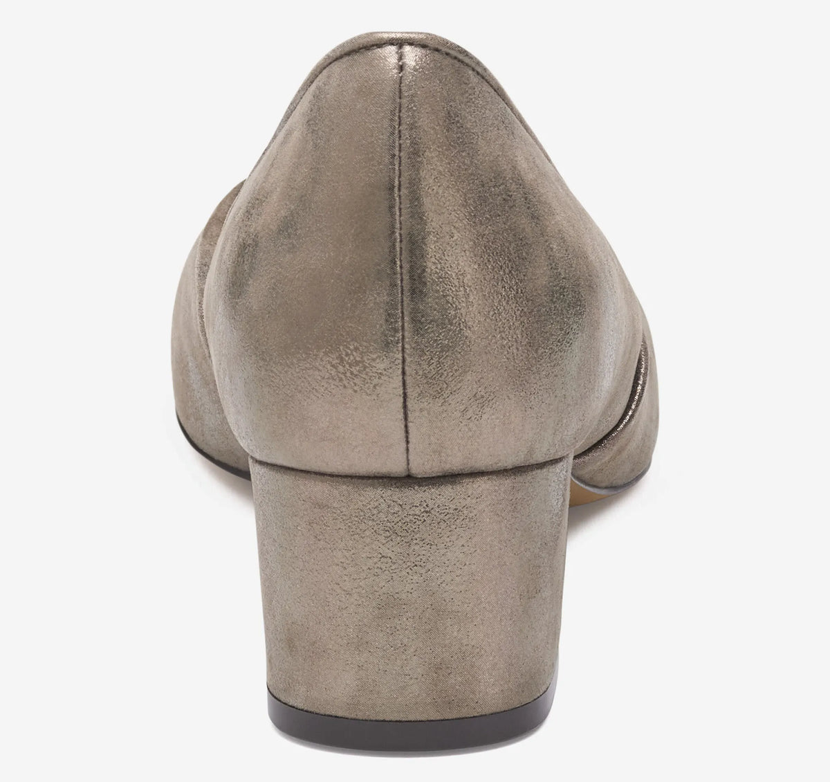 Taupe Italian Metallic Kid Suede