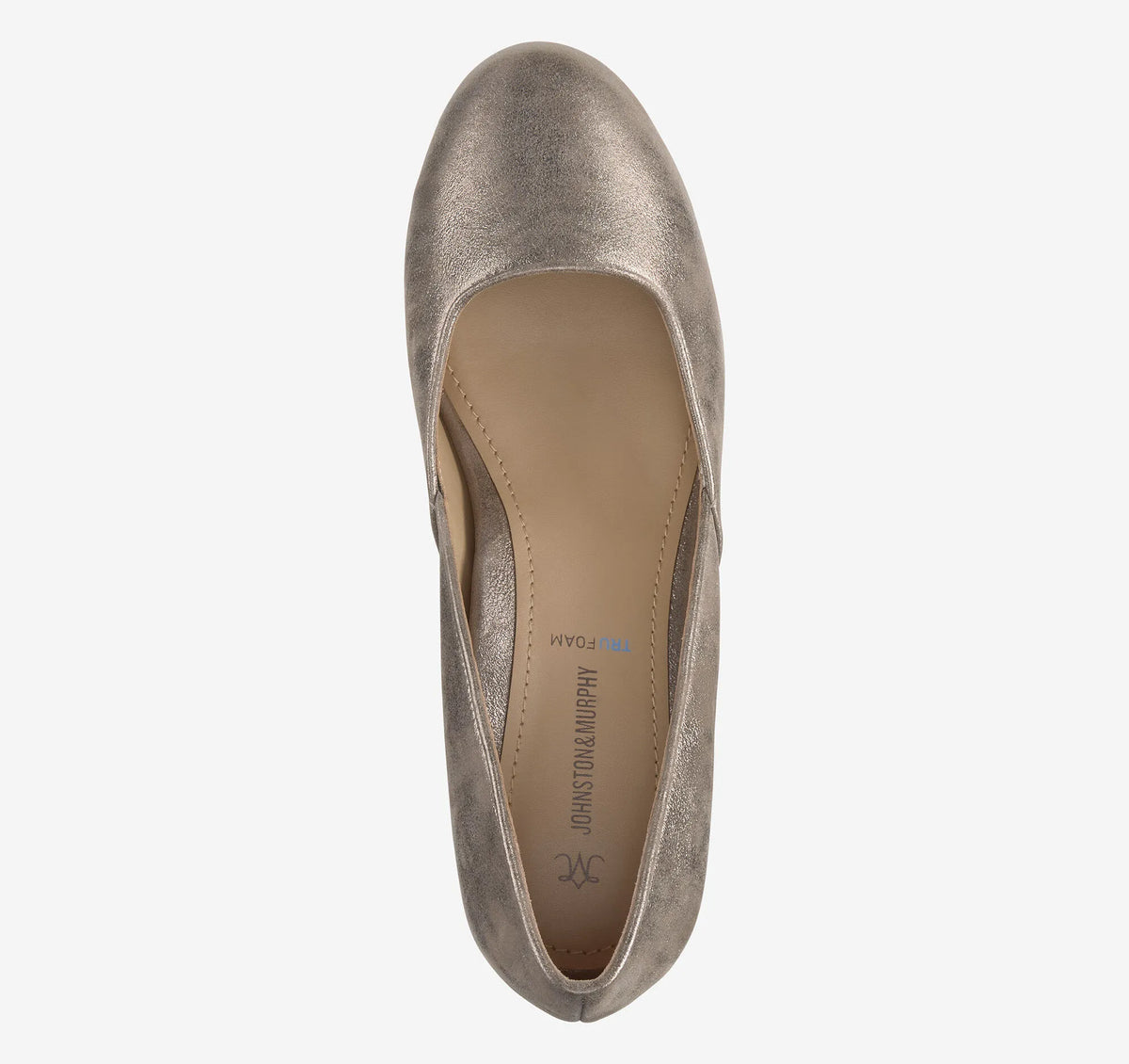 Taupe Italian Metallic Kid Suede