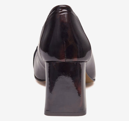 Dark Brown Brushed Italian Patent Leather
