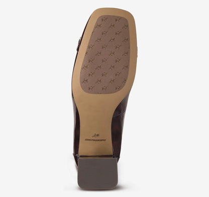 Dark Brown Brushed Italian Patent Leather