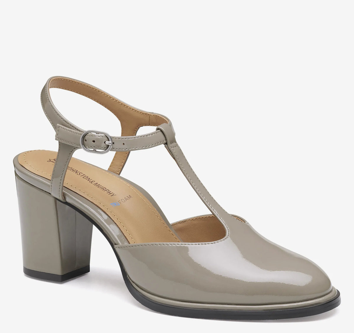 Taupe Patent Leather