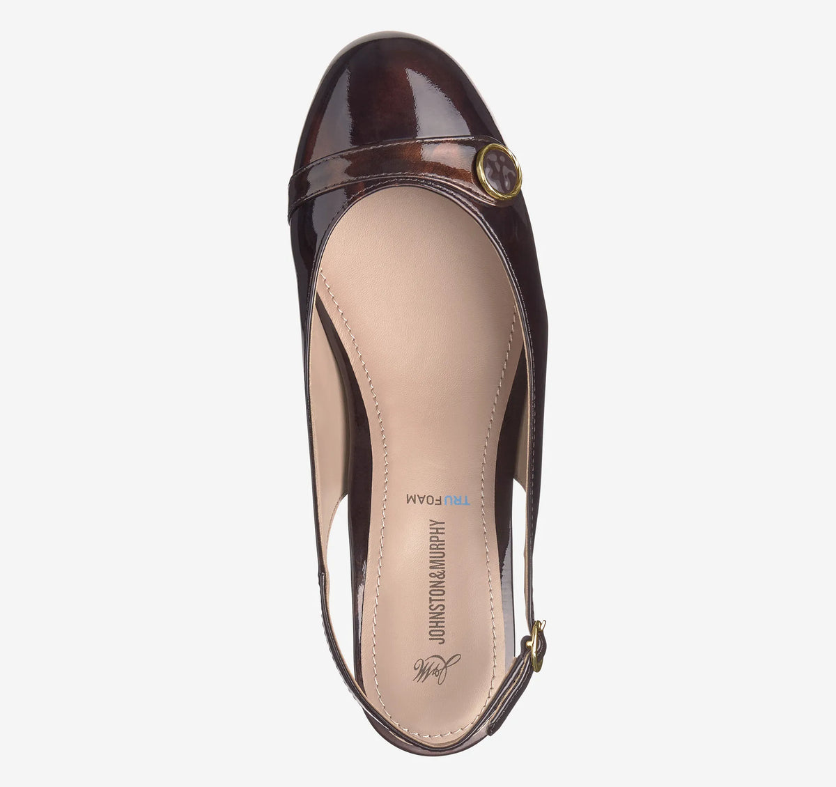 Dark Brown Brushed Italian Patent Leather