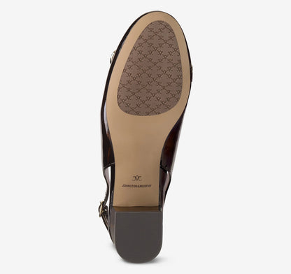 Dark Brown Brushed Italian Patent Leather