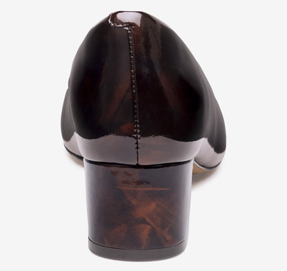 Dark Brown Brushed Italian Patent Leather