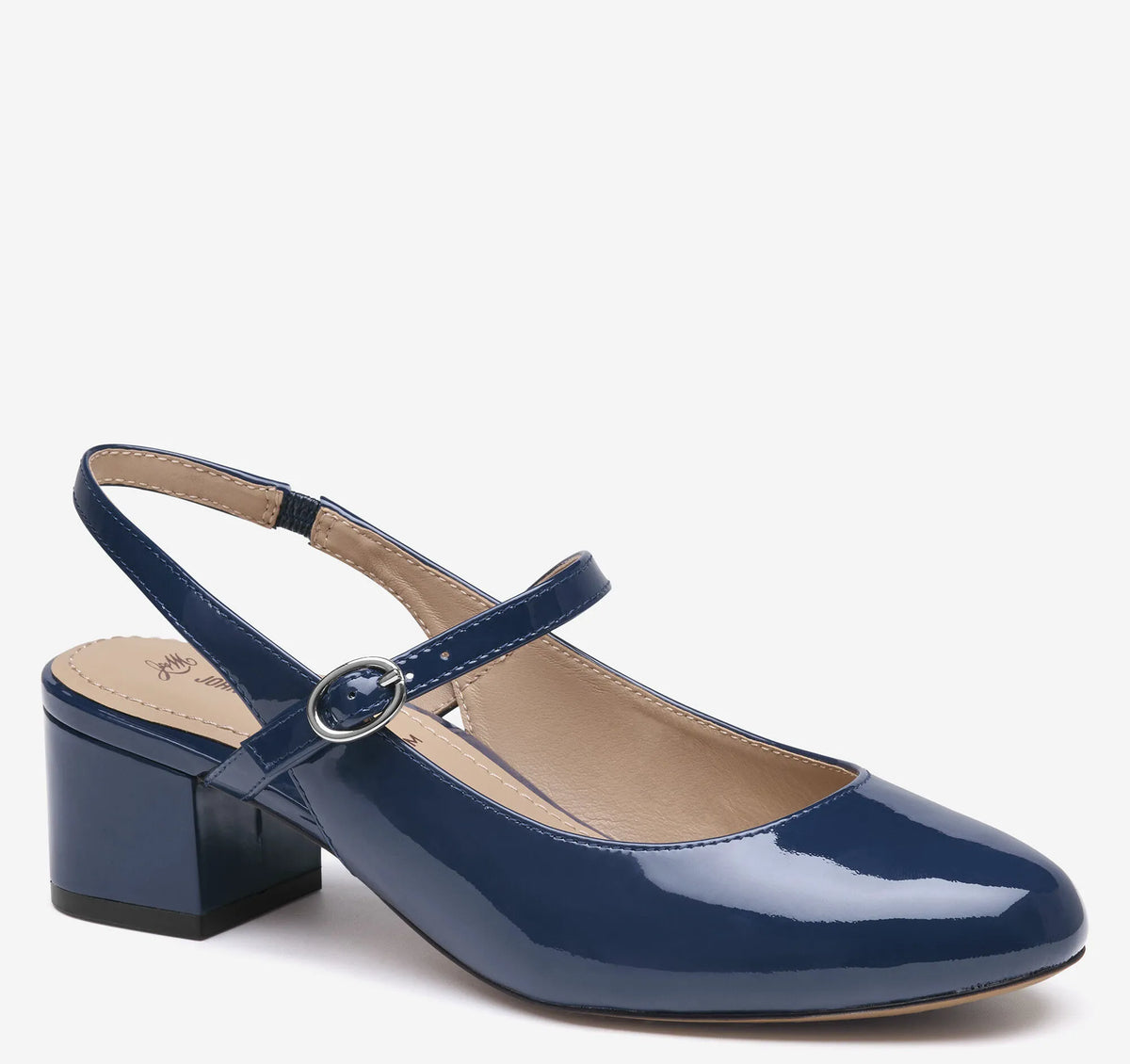 Navy Patent Leather