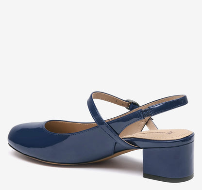 Navy Patent Leather