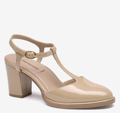 Nude Patent Leather