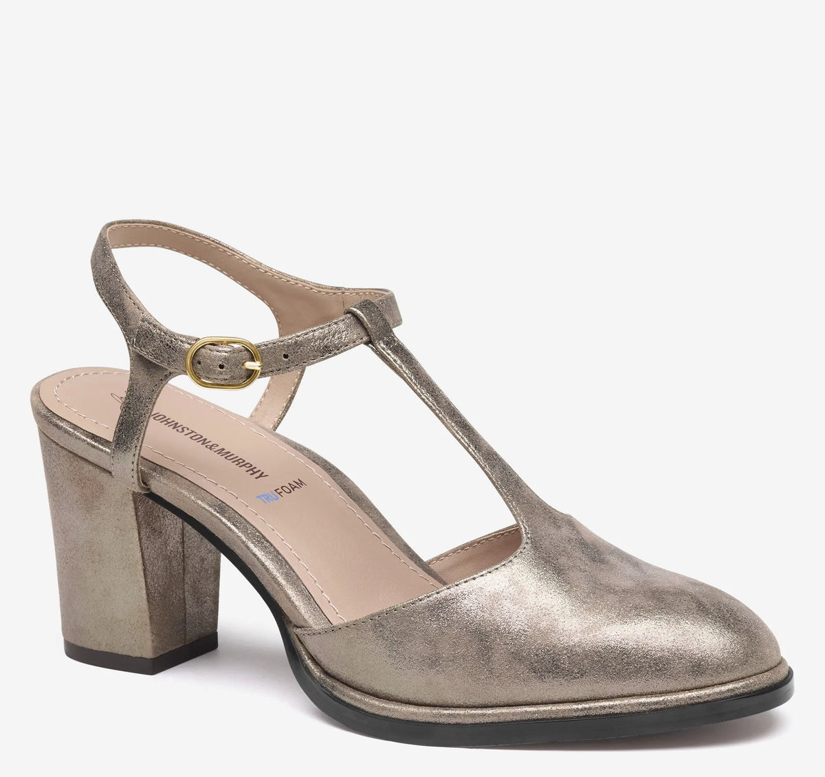 Taupe Metallic Italian Kid Suede