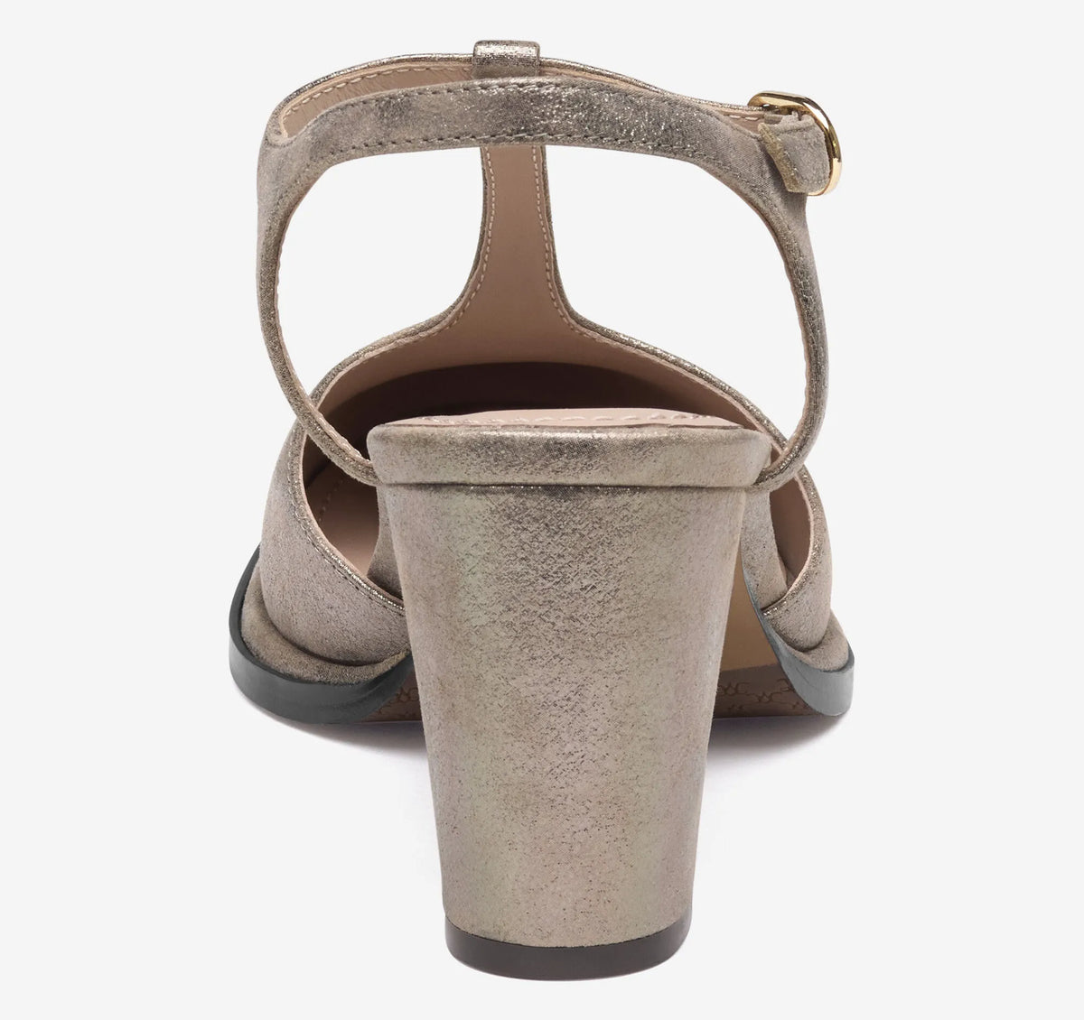 Taupe Metallic Italian Kid Suede