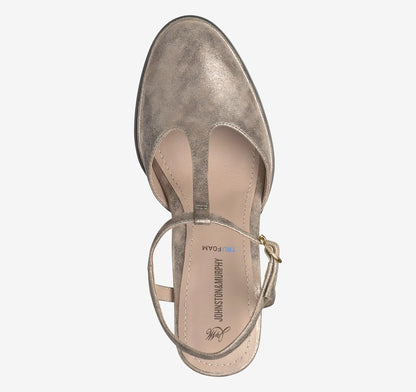 Taupe Metallic Italian Kid Suede