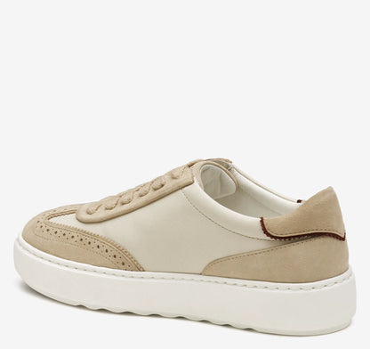 Bone Glove Leather/Sand Suede