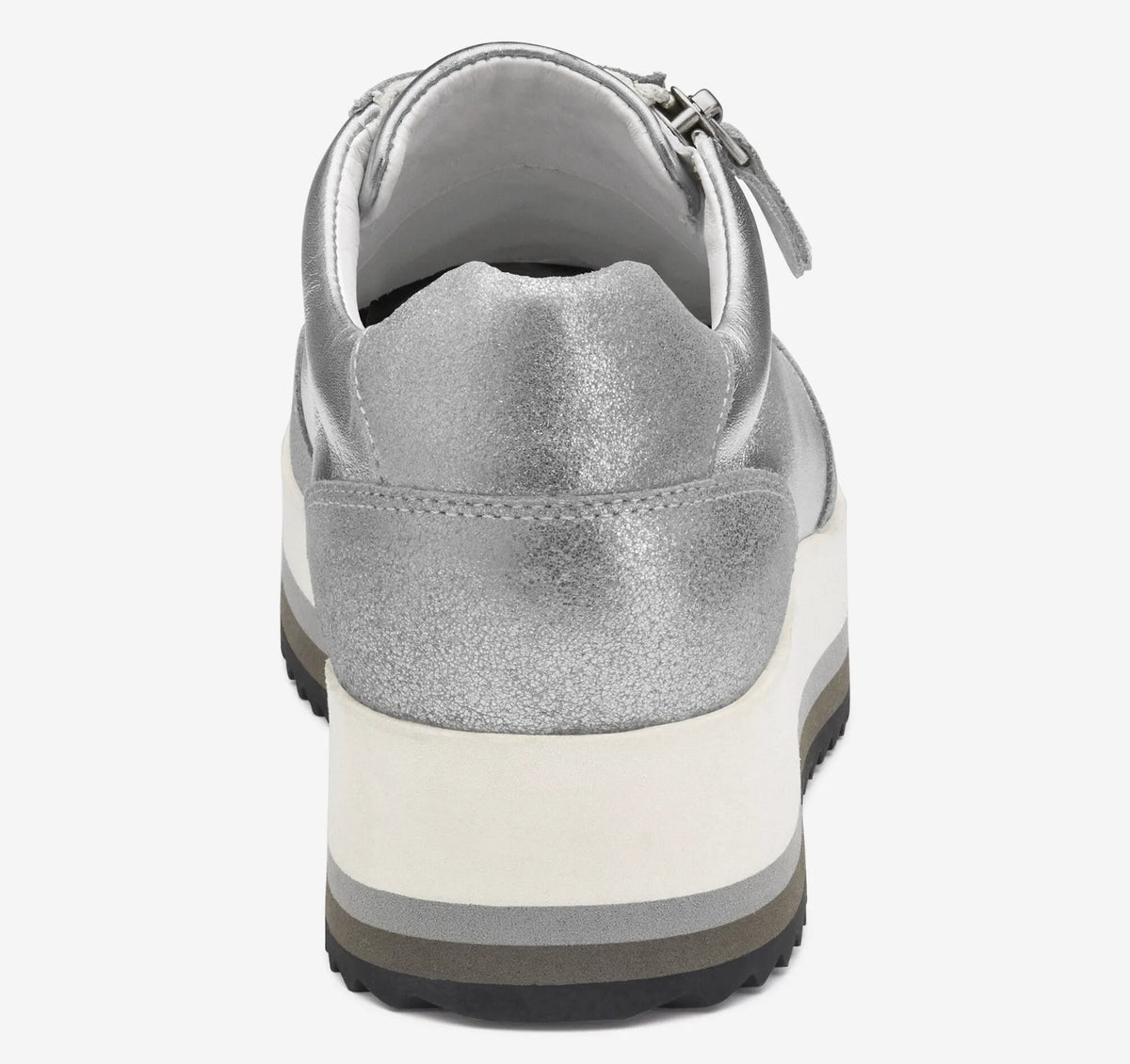 Silver Metallic Suede/Calfskin