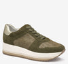 Olive Suede/Italian Metallic Kid Suede