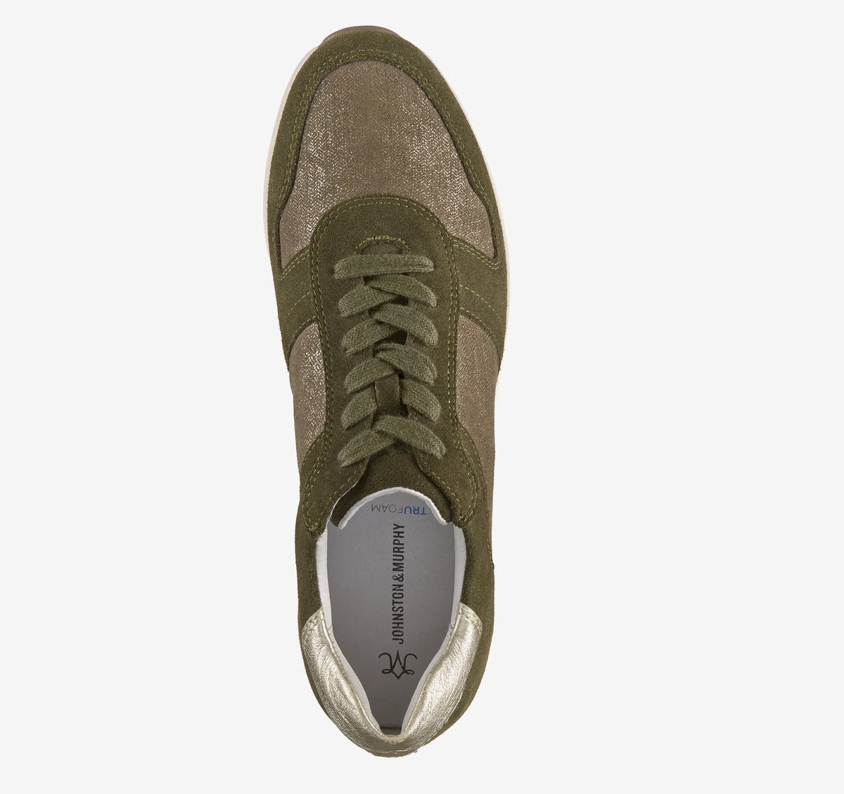 Olive Suede/Italian Metallic Kid Suede