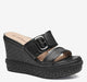Black Raffia/Nappa Leather