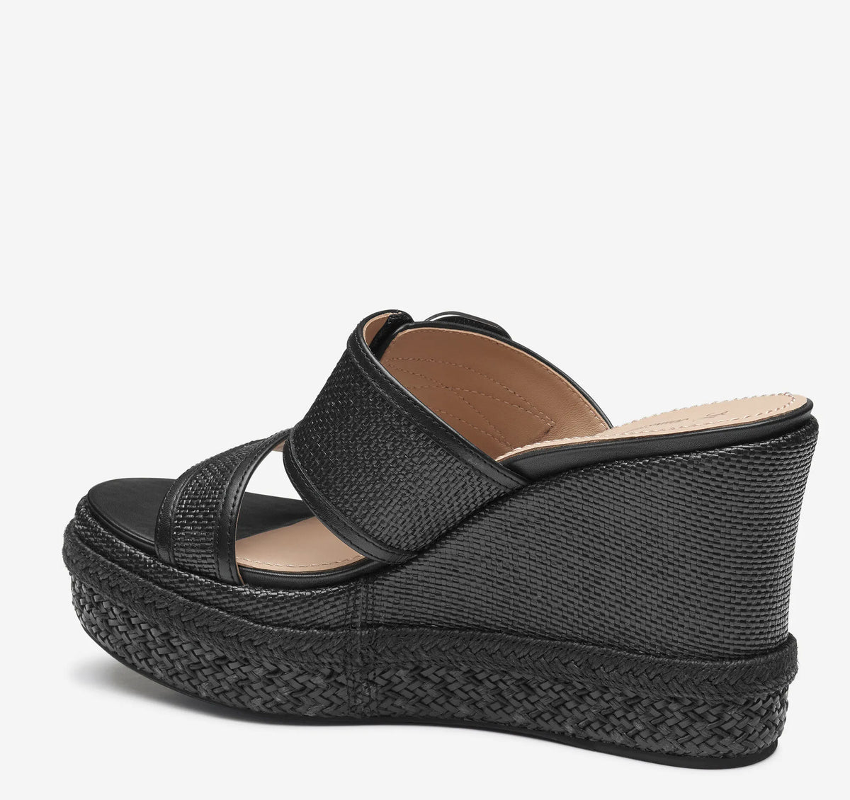 Black Raffia/Nappa Leather