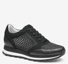 Black Suede/Crochet