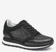 Black Suede/Crochet