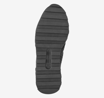 Black Suede/Crochet