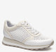 White Suede/Crochet