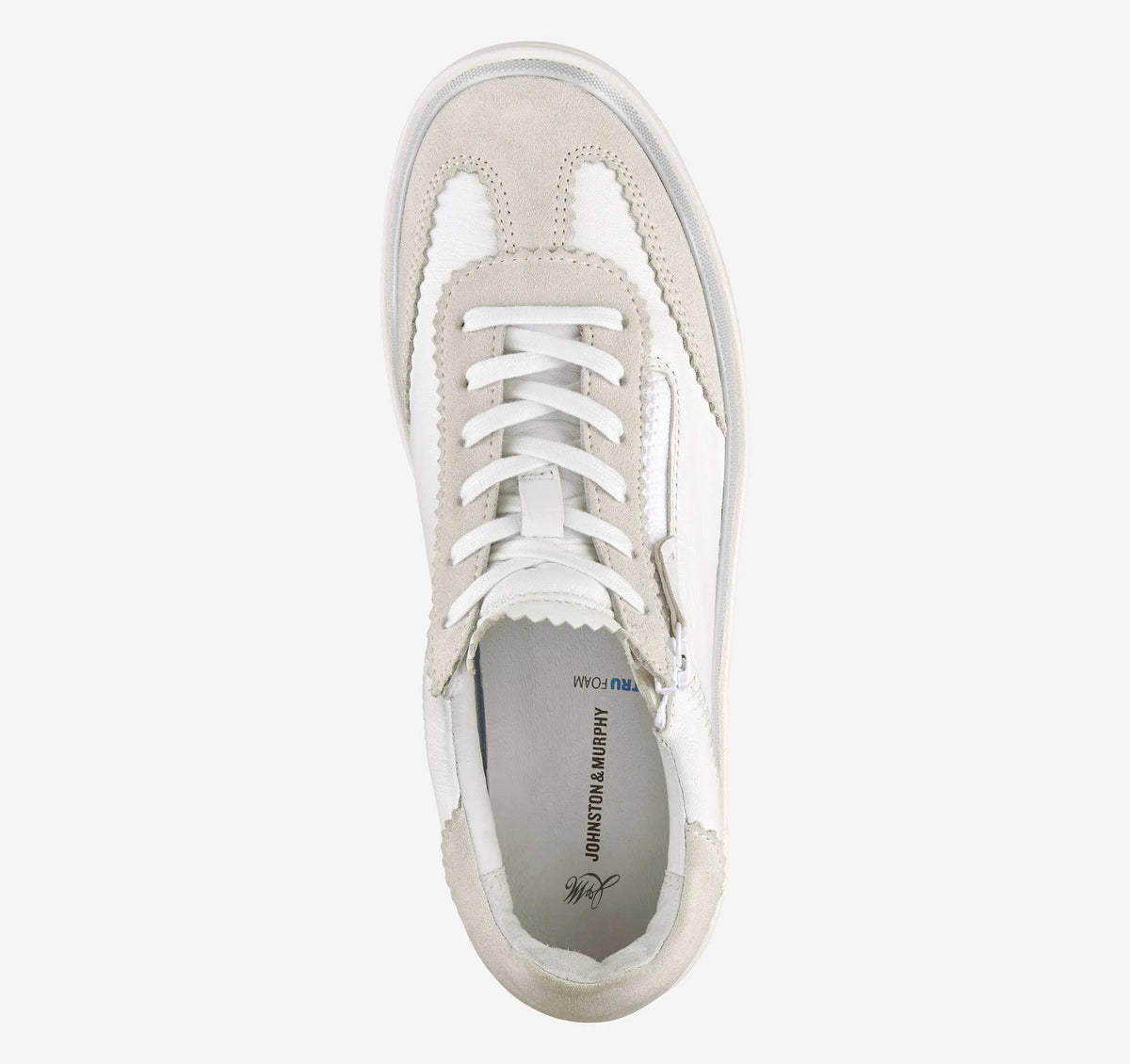 White Suede/Glove Leather