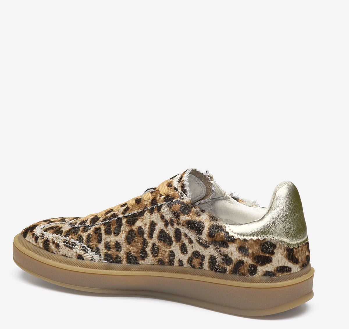Gold Leopard Haircalf/Metallic Sheepskin