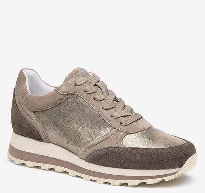 Taupe Multi Kid Suede/Metallic Italian Kid Suede