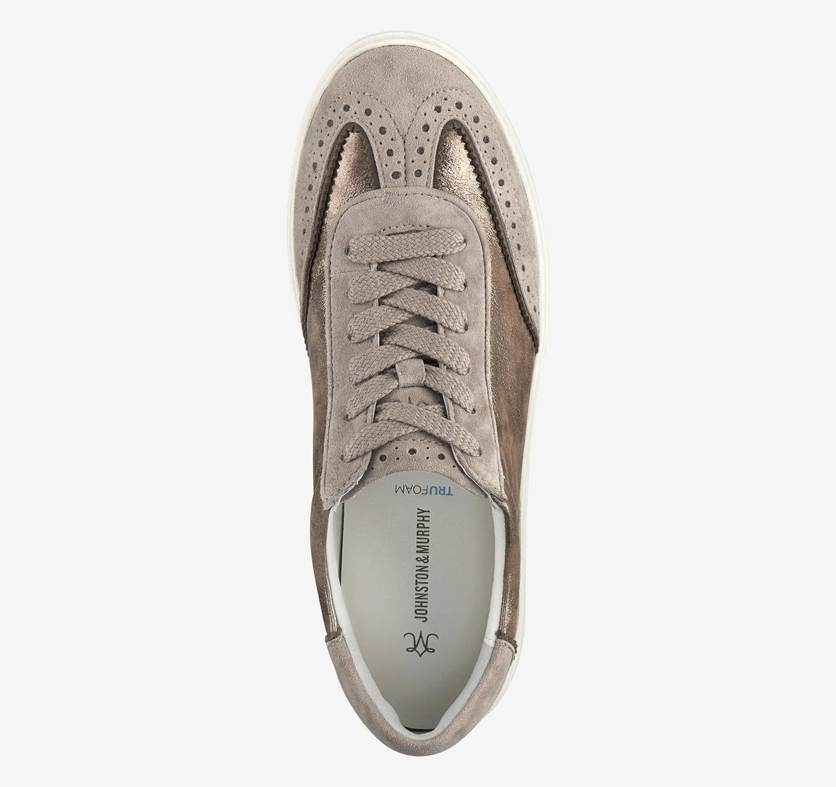Taupe Metallic Italian Kid Suede/Kid Suede