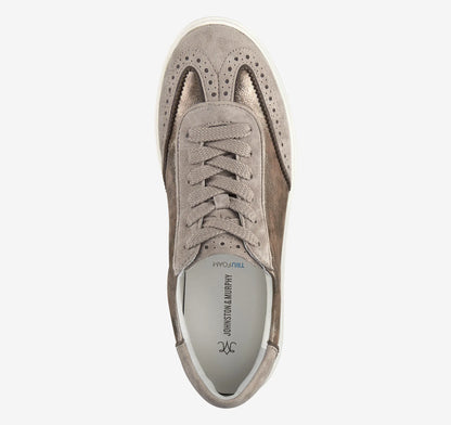 Taupe Metallic Italian Kid Suede/Kid Suede
