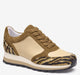Sand/Beige Nappa Leather/Brown Zebra-Print Haircalf