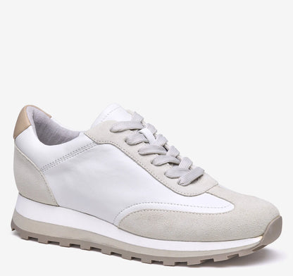 White Nappa Leather/Suede
